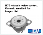 B7G - Ceramic 7 Pin Valve Socket