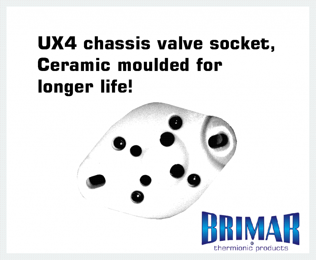 UX4 - Ceramic 4 Pin Valve Socket