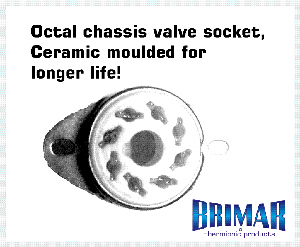 Octal - Ceramic 8 Pin Valve Socket